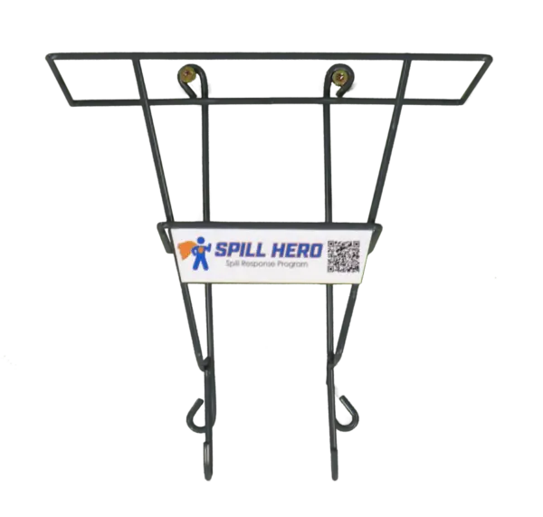 Spillway Riser Trash Rack Spill Station Wire Rack with Spill Response Supplies - Spill Hero