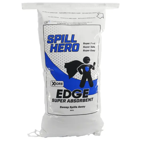 XSORB® Edge Heavyweight Granular Absorbent, 30 lb. Bag - Spill Hero