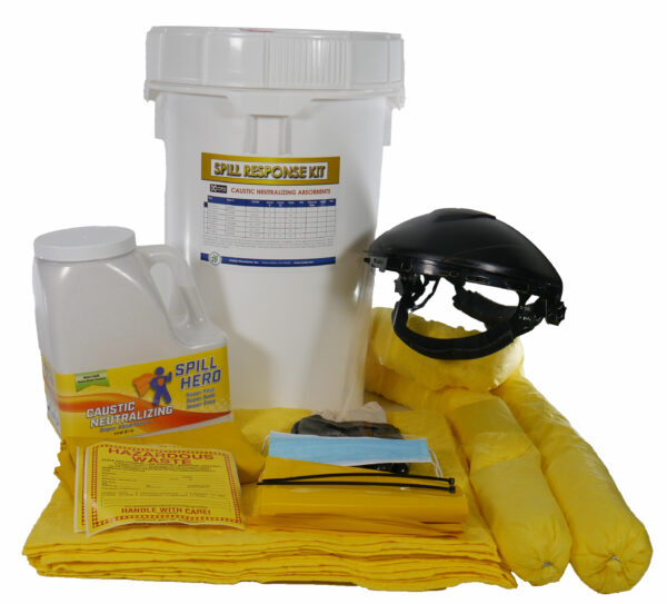 Spill Hero Caustic Neutralizing Spill Kit in 6.5 gallon drum