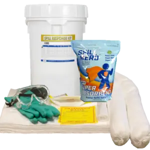 Spill Hero Oil Spill Kit in 6.5 gallon bucket