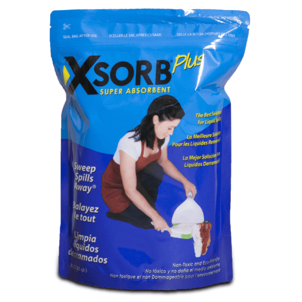 XSORB® Plus Powder Absorbent with Disinfectant, 2 Liter Bag