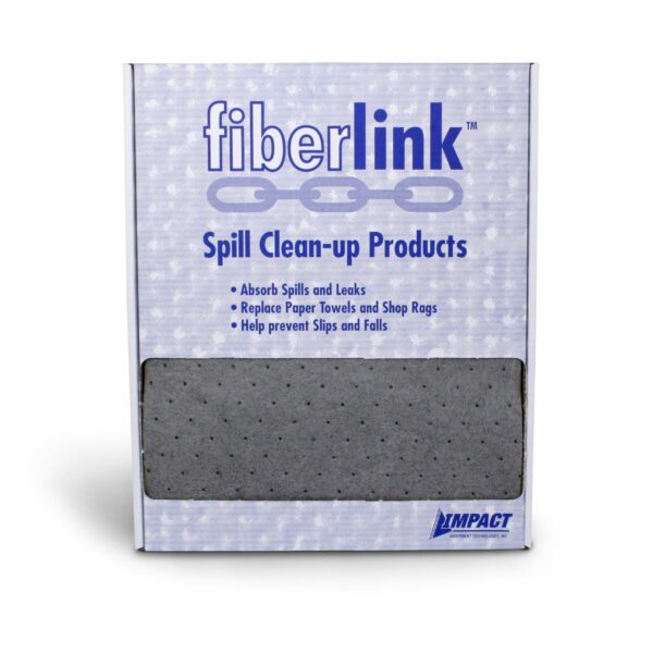FiberLink Universal Absorbent Gray Pads - Spill Hero