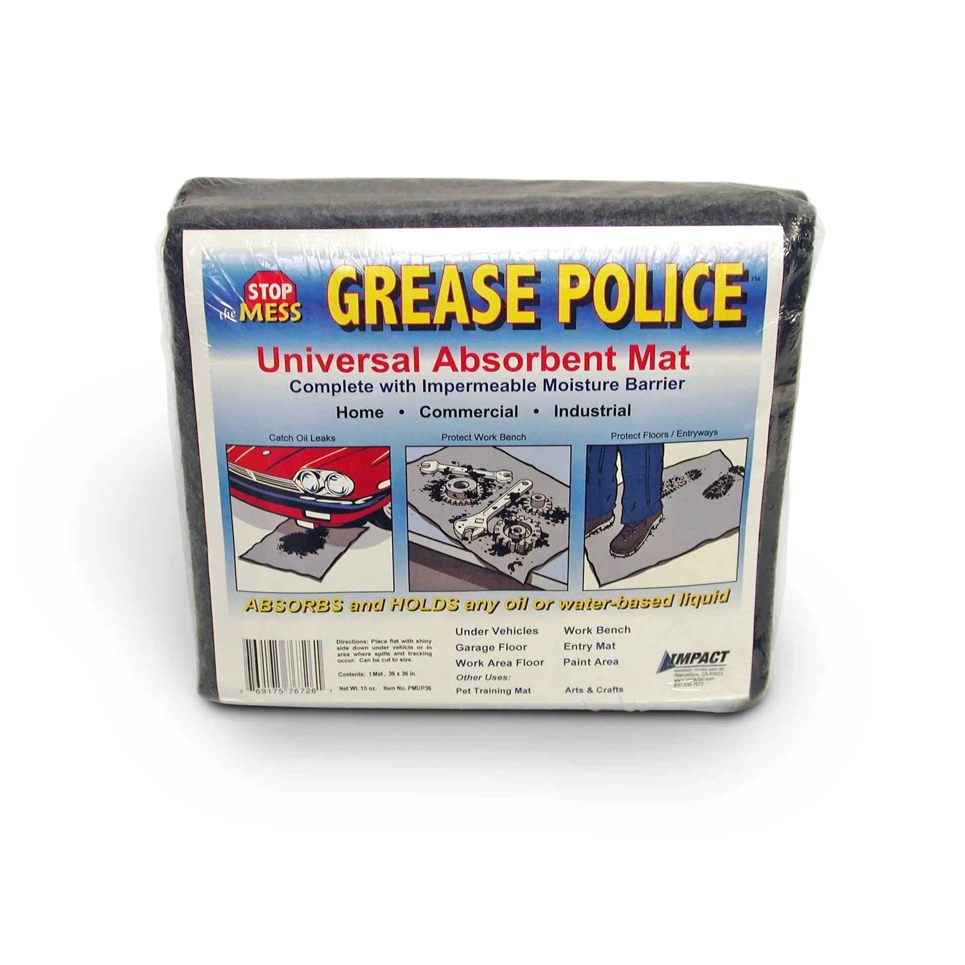 Grease Police Absorbent Matting Poly-Backed