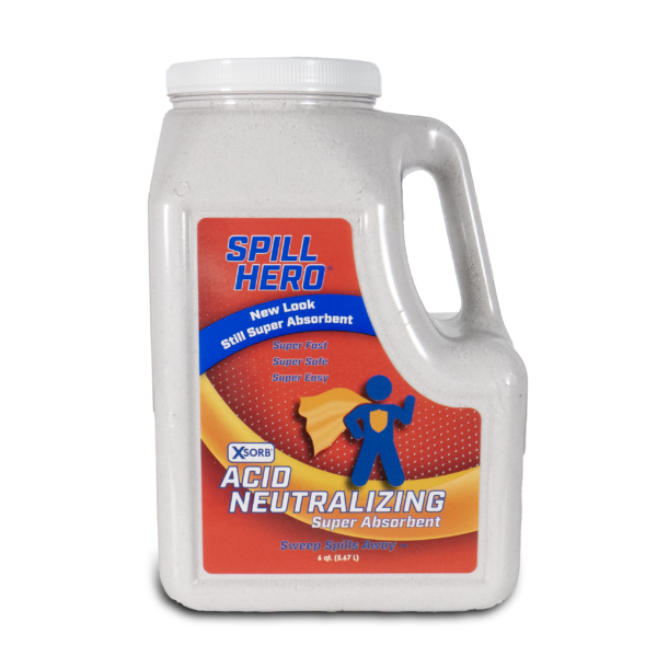 Spill Hero Acid Neutralizing Absorbent Bottle 6 qt.