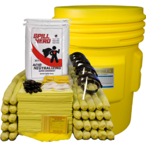 Spill Hero Acid Neutralizing Spill Kit in 95 Gallon Overpack Drum