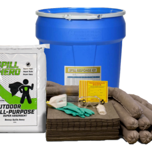 Spill Hero Outdoor Spill Kit in 30 Gallon Drum