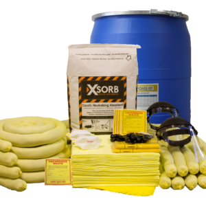 XSORB Caustic Neutralizing Spill Kit in 55 Gallon Drum
