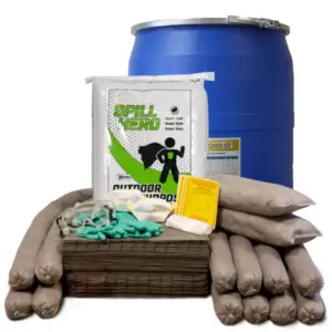 Spill Hero Outdoor Spill Kit in 55 Gallon Drum