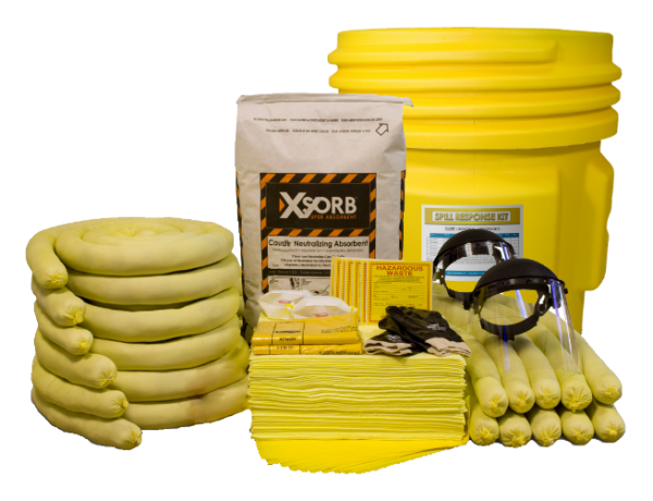 XSORB Caustic Neutralizing Spill Kit in 65 Gallon Drum