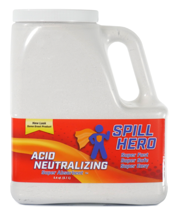 Spill Hero Acid Neutralizing Absorbent 5.4 quart bottle