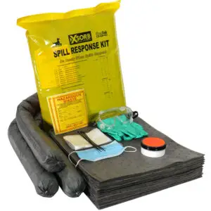 Truck and vehicle spill kit with plug n' dike patching compound