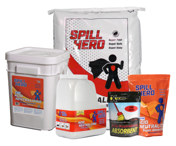 Spill Hero® Acid Neutralizing Absorbent, 4 Gallon Bucket - Spill Hero