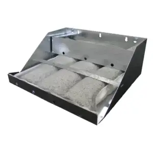 Grease Catcher Grease Containment unit with Grease Absorbent Pillows for use on Kitchen Exhaust Fans