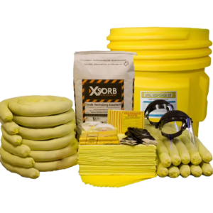 XSORB Caustic kit with Caustic Neutralizer Spill Kit in 65 Gallon Drum