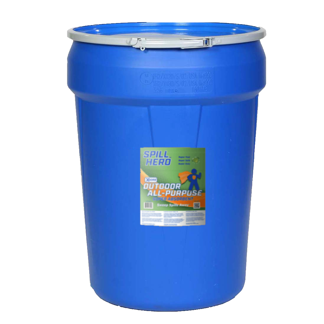 Spill Hero Outdoor Absorbent 30 Gallon Poly Drum