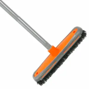 Spill Hero Broom with segmented handle and stiff bristled broom head