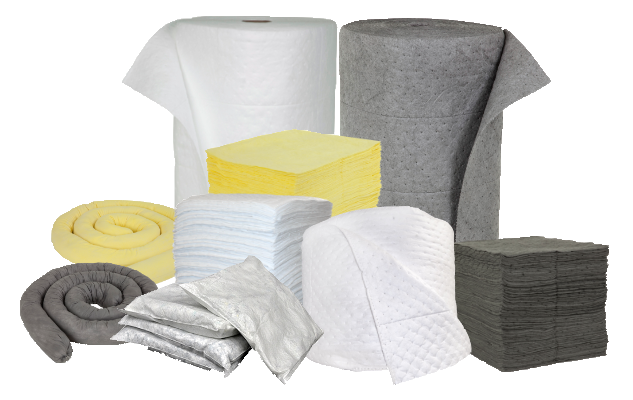 Sorbents Pads, Rolls, Socks, Pillows